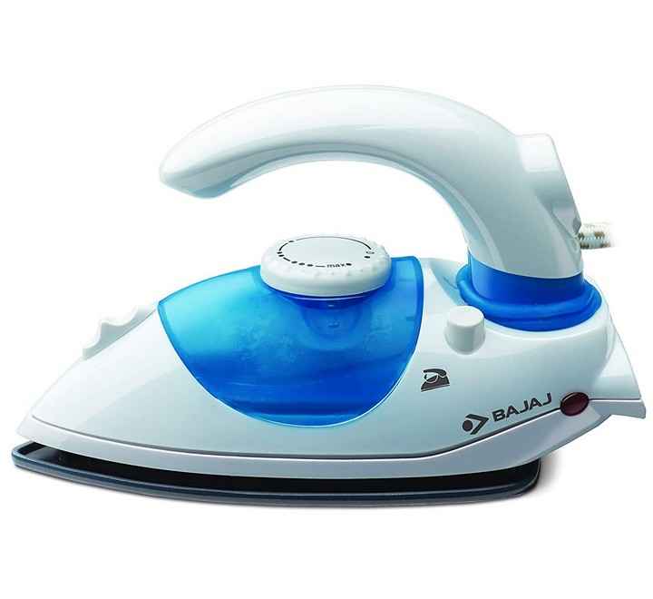 Bajaj Majesty Travellesta 800 Watt Travel Friendly Steam Iron (White & Blue 440506 TRAVELLESTA)